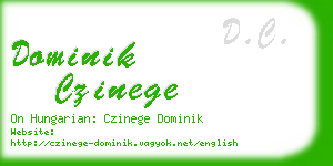 dominik czinege business card